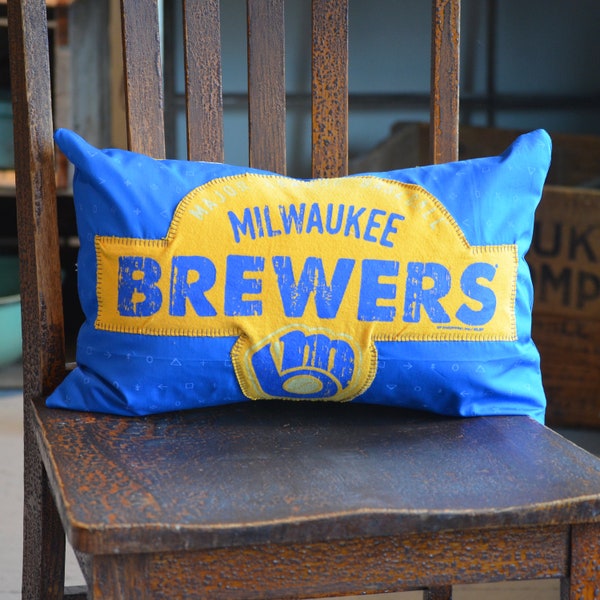 Upcycled T-Shirt Pillow - Milwaukee Brewers  - Miller Park - 766