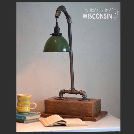 3 Way Touch Desk Lamp With 6 Enamel Green Shade 893