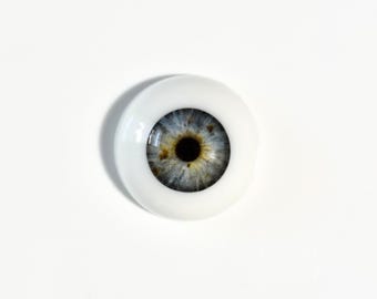 Handmade 18-24mm Half Round Resin Eyes for Reborn Dolls, Gray 03