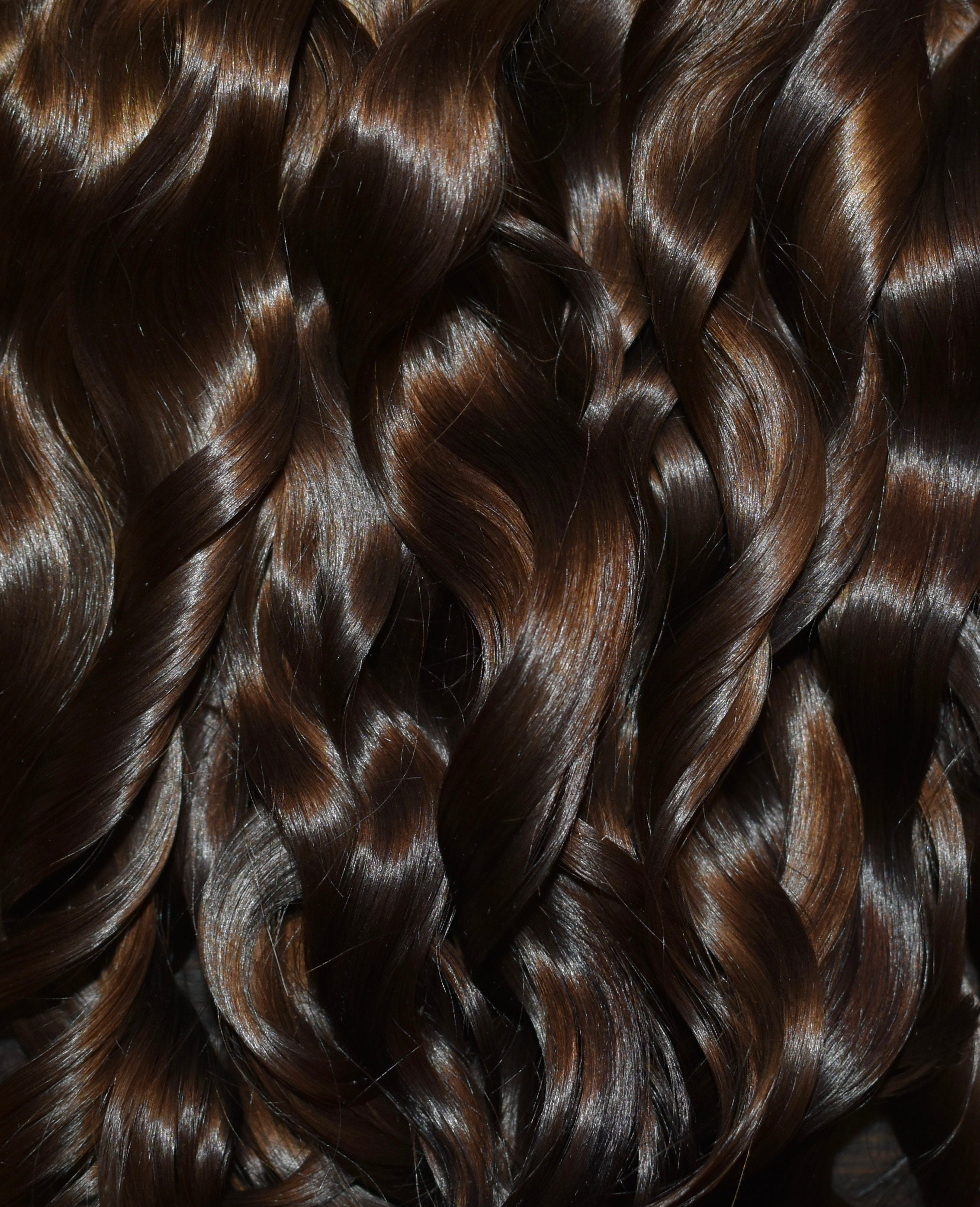 1//4 oz Deep Brown Premium Quality Mohair for Reborn Doll Seconds