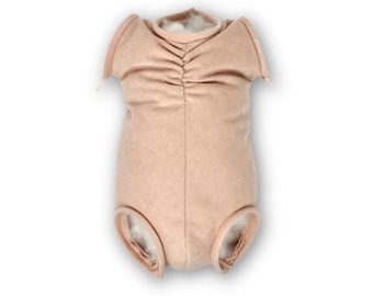 3 Colors: 18-19" Doe Suede Body For Reborn Doll Kits