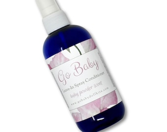 Mohair Leave-In Conditioner Spray: Baby Powder Scent, 4 oz