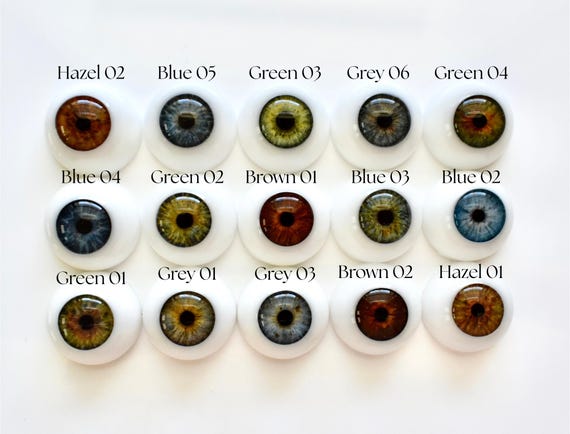 Handmade 18-24mm Half Round Resin Eyes for Reborn Dolls, Choice of 15 Colors