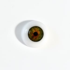 Handmade Half Round Resin Doll Eyes: Realistic Green Iris