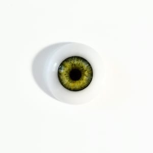 Handmade 18-22mm Half Round Resin Eyes for Reborn Dolls, Realistic Iris, Life Like Eyes, Green 03