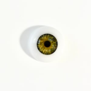Handmade 18-22mm Half Round Resin Eyes for Reborn Dolls, Realistic Iris, Life Like Eyes, Green 02