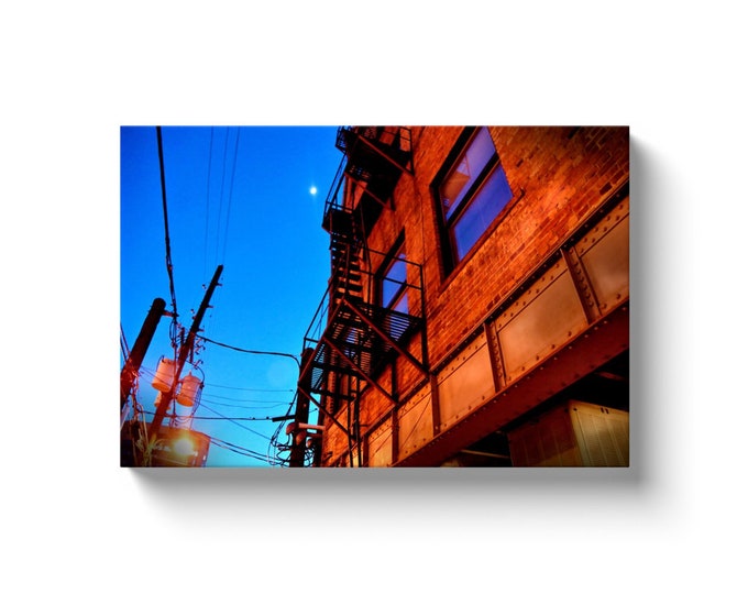 Fire Escape Denver CO (Solid Face Canvas With Solid Backing)