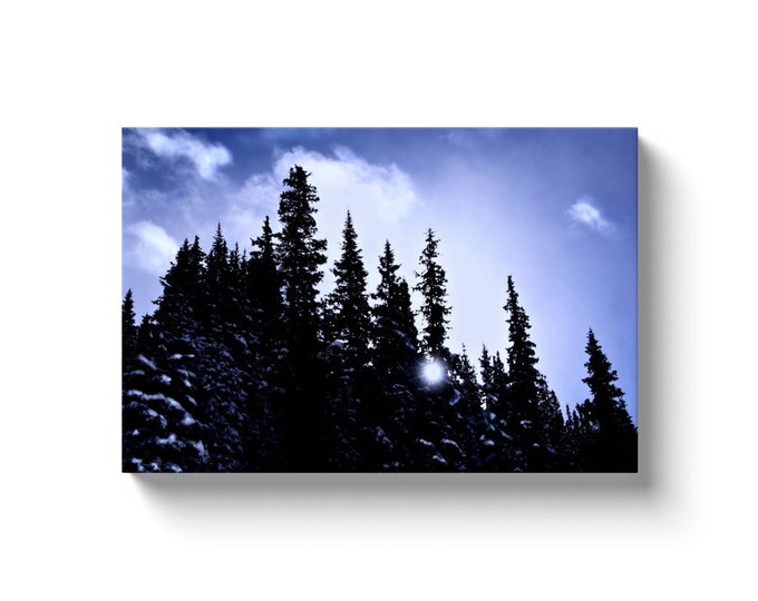 Colorado Peeking Sun (Solid Face Canvas With Solid Backing)