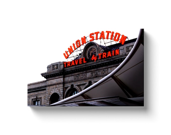 Union Station Modern Denver Co (Solid Face Canvas With Solid Backing)