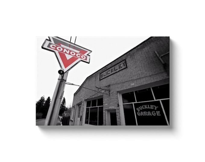 Buckley Garage (Solid Face Canvas With Solid Backing)