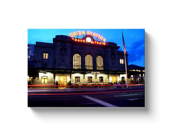 Union Station Denver Co (Solid Face Canvas With Solid Backing)