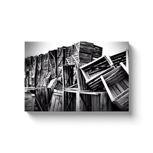 Crates Horizontal (Solid Face Canvas With Solid Backing)
