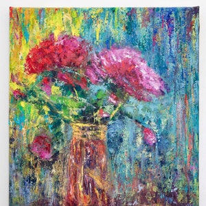 Original Oil Painting, Flowers