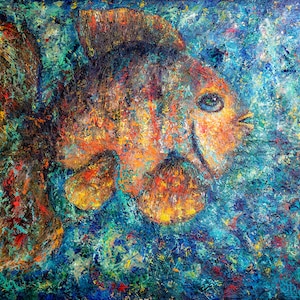 Fish Gross, Oil Painting