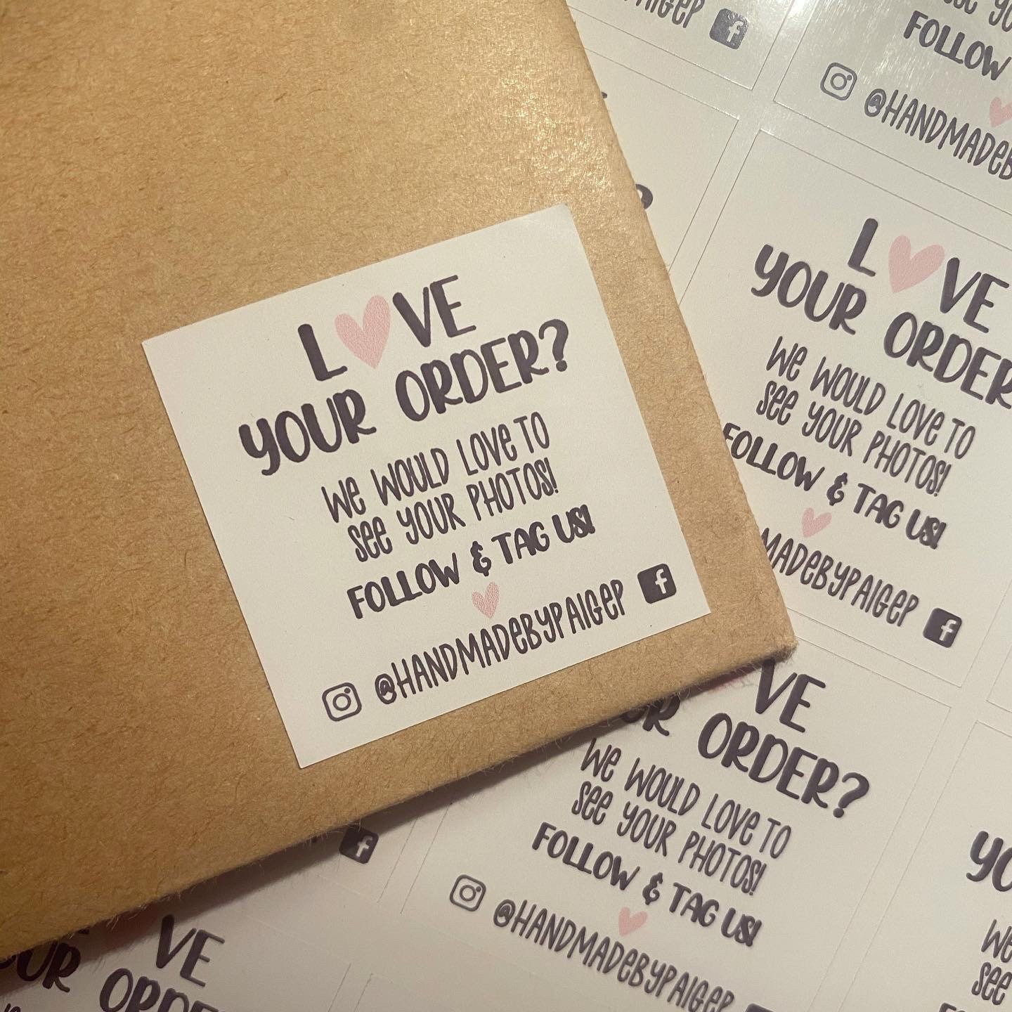 Love your order stickers packaging stickers parcel Etsy