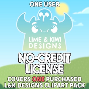 Licencia sin crédito: diseños de lima y kiwi