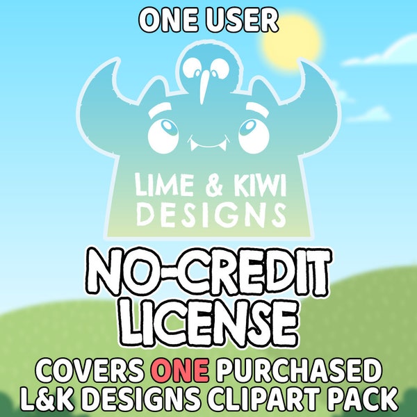 No-Credit License - Lime and Kiwi Designs