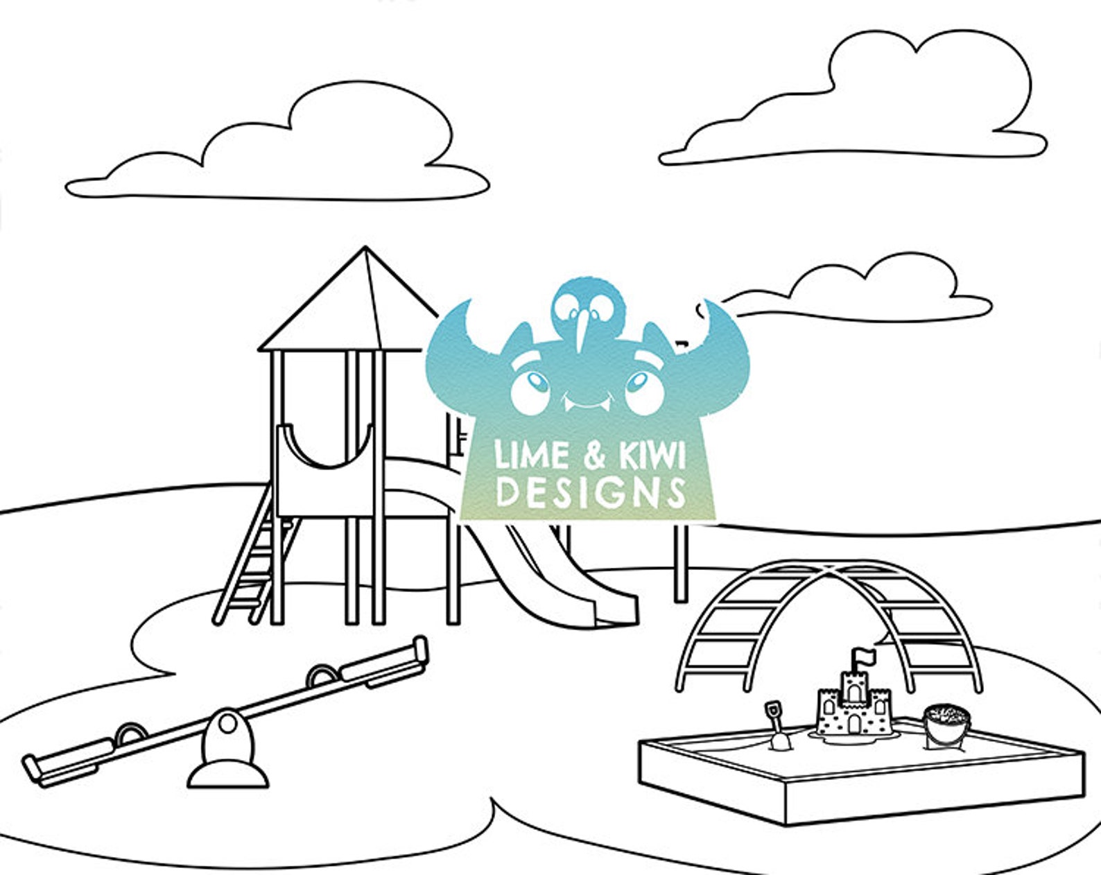 Black and White Preschool Backgrounds Clipart School - Etsy