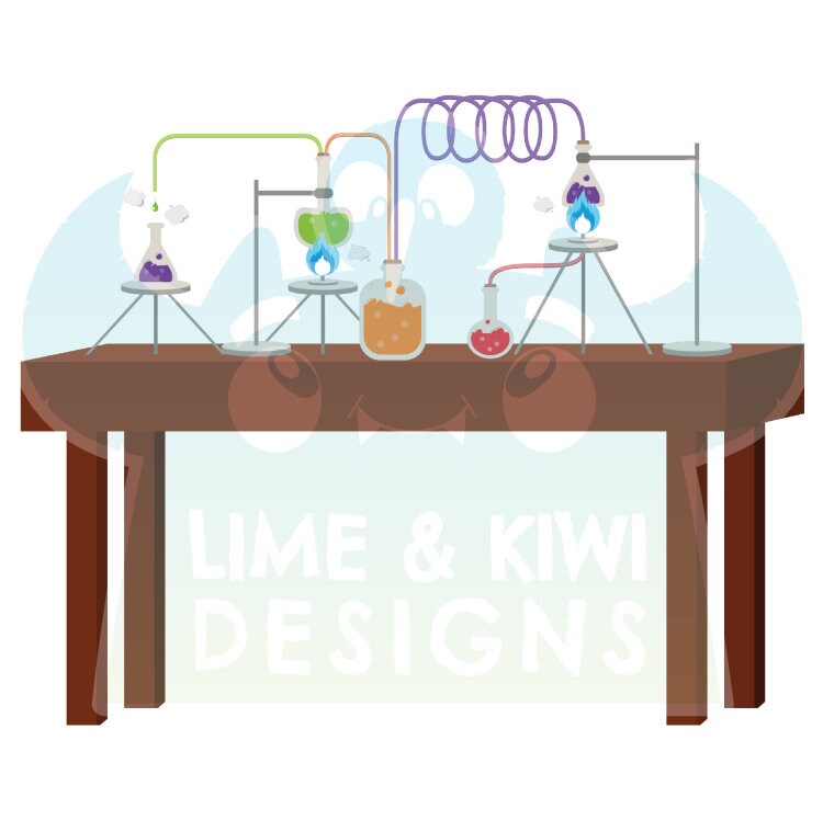 Mad Scientist Lab Clipart Instant Download Igor Halloween Etsy UK