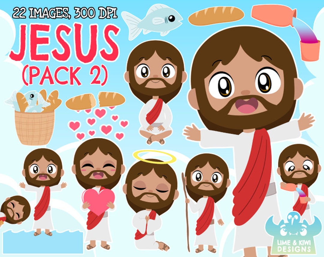 Jesus Christ pack 2 Clipart Instant Download Religious - Etsy