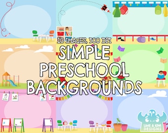 clipart do my homework Simple Preschool Backgrounds Clipart, Instant Download Vector Art, Commercial Use Clip Art, School, Playground, Painting, Garden, Frame
