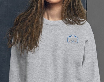 Embroidered Snom Sweatshirt | Anime Gaming Sweater