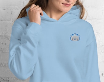 Embroidered Snom Hoodie | Cute Ice Mon, Anime Gaming Gift