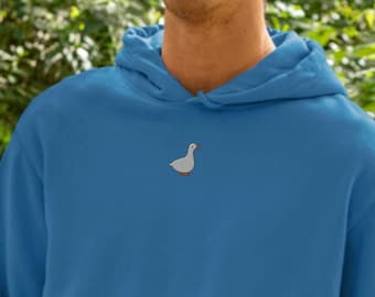 Embroidered Duck Hoodie | Kawaii Pastelcore Pullover