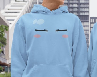 Inspired Reincarnated as a Slime Hoodie | Rimuru Hoodie | Minimalist Anime Hoodie | Rimuru Slime | Cute Anime Hoodies | Otaku Trendy Gifts