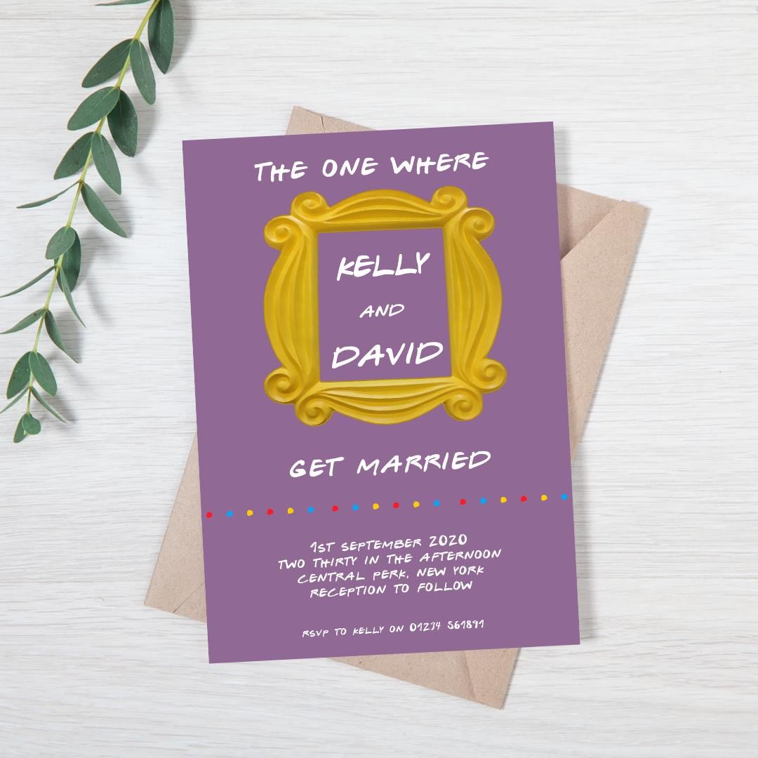 Marriage invitation for friends discount