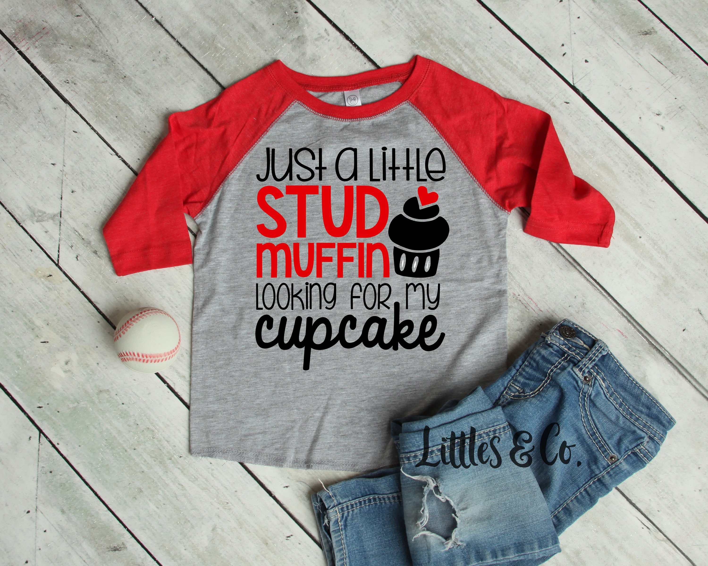 Unique Baby Boys Stud Muffin Valentines Day Shirt