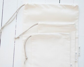 Sac à vrac, pochette de taille moyenne, courses, marché, zéro déchet, écologique