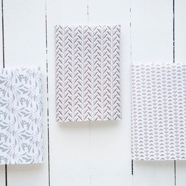 3 cotton hankerchiefs, Oeko-tex tissues, made in France