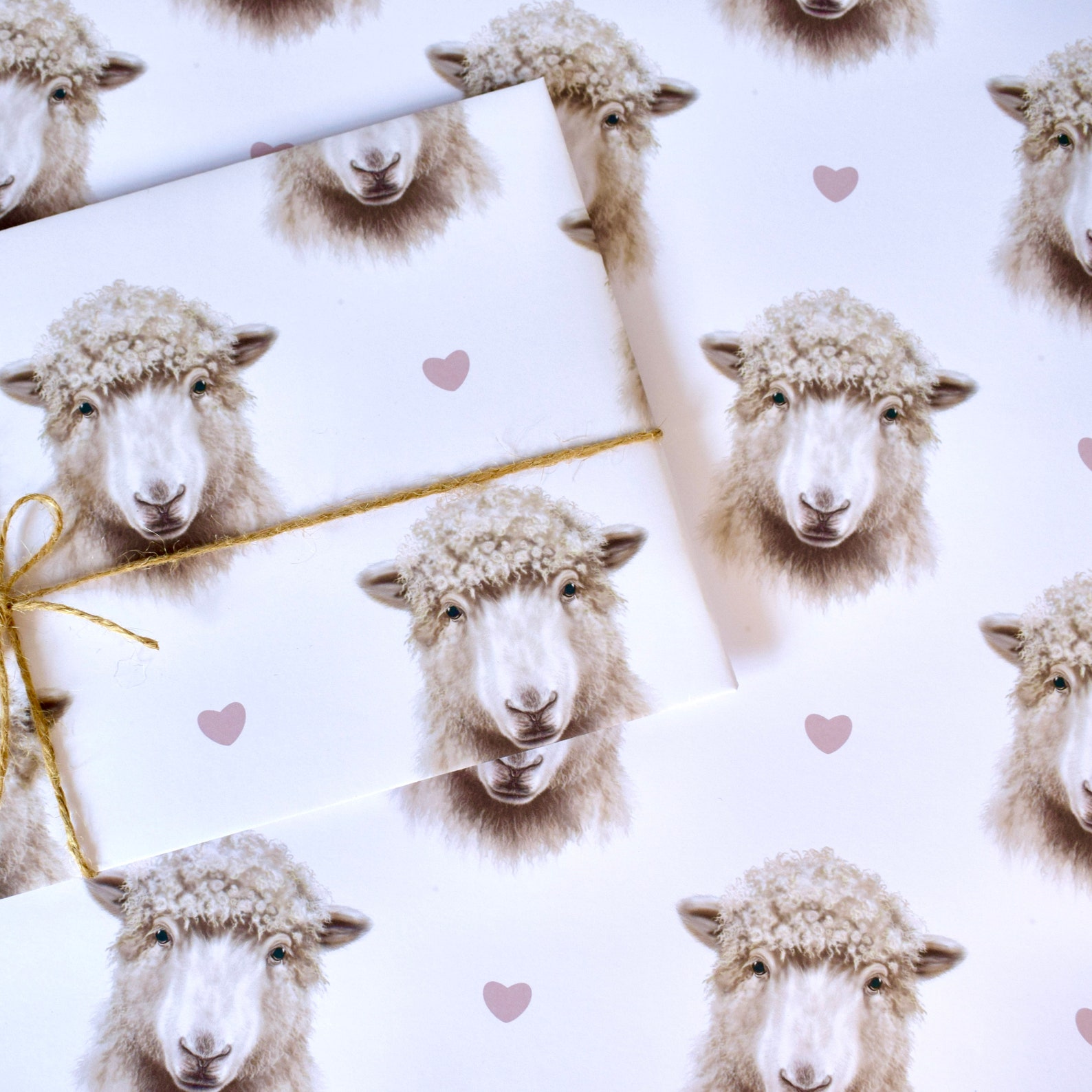Sheep Wrapping Paper Sheep Gift Wrap Cute Sheep Cute Etsy