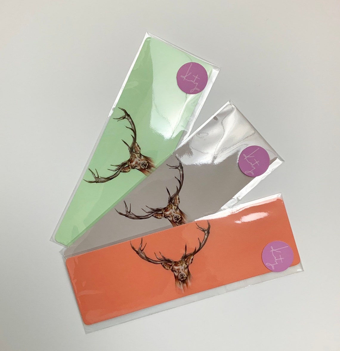 Stag Bookmark Stags Head Gift Red Deer Stationary Animal Etsy