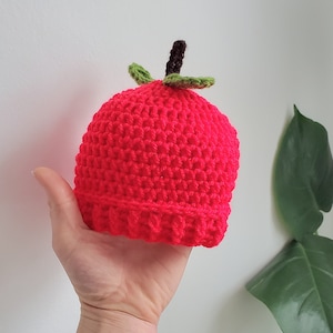 Crocheted Baby Apple Hat