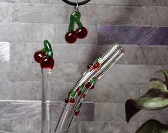 Cherry Borosilicate Glass Gift Set