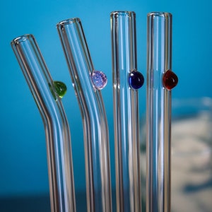 Borosilicate Glass Straw Sets Minimalist Dot afbeelding 5