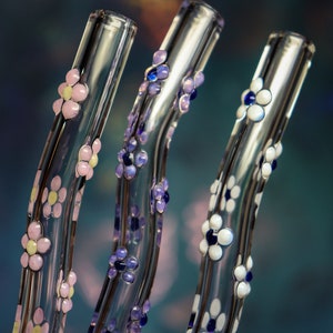 Wavy Flower Glass Straw image 5