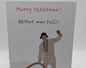 Vacaciones de Navidad de National Lampoon El primo Eddie Sh*tter estaba lleno de tarjetas