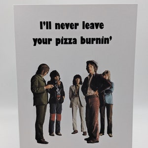Biglietto d'auguri divertente per i fan dei Rolling Stones per anniversario, compleanno e qualsiasi occasione