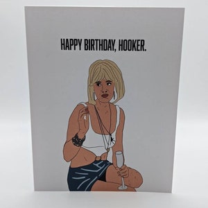 Cartão de Feliz Aniversário/Parabéns para Mulher Bonita H**ker