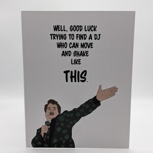 The Wedding Singer Jon Lovitz DJ-kaart voor bruiloft-dj's/bands/fans