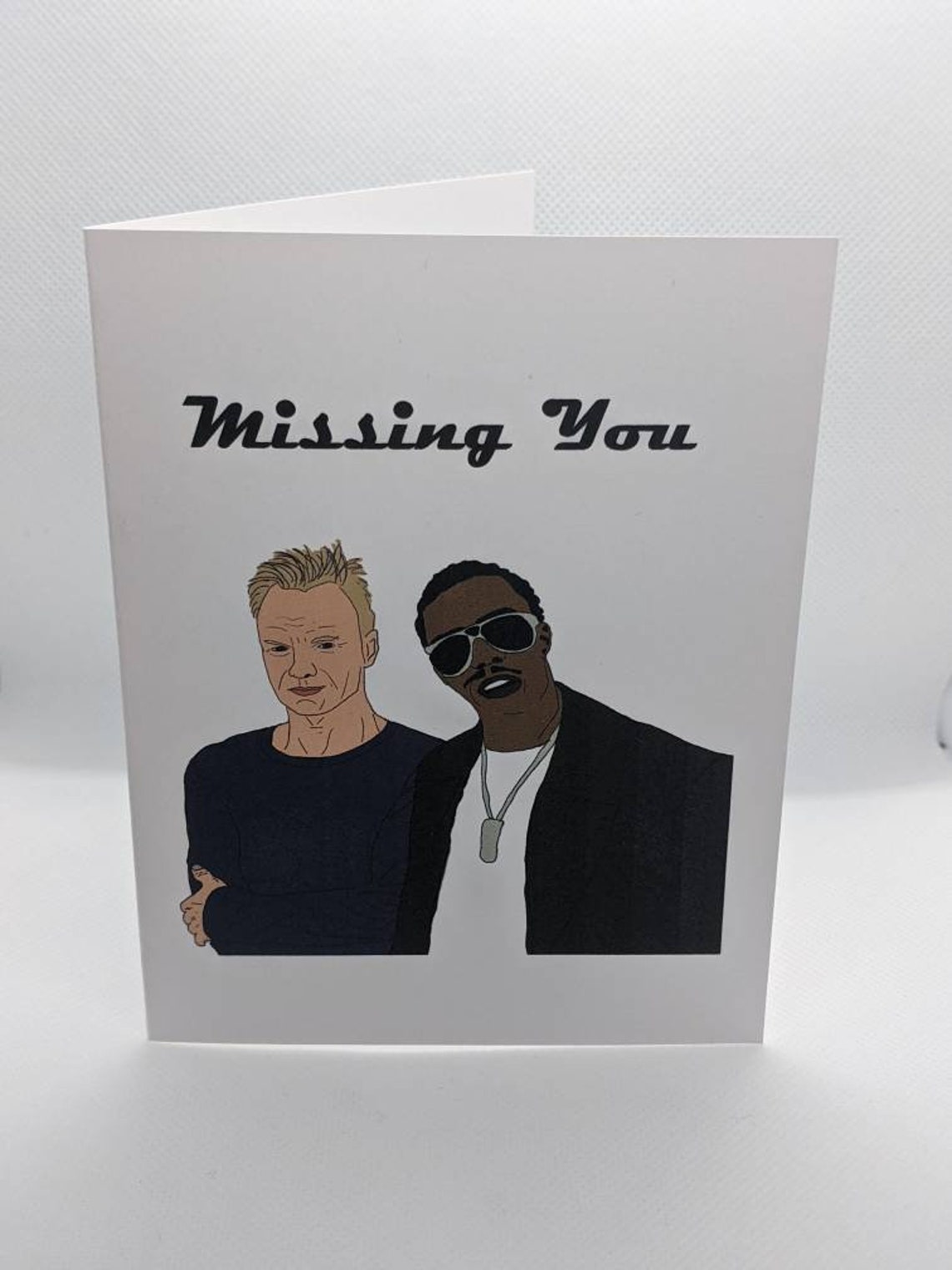 Funny P Diddy and Sting Missing You Card Etsy