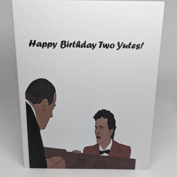 My Cousin Vinny Two Yutes Funny Birthday Pun Card