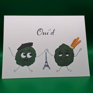 Oui'd French Weed Pun Karte mit Best Buds