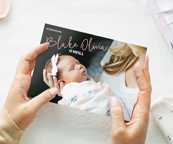 introducing baby announcement