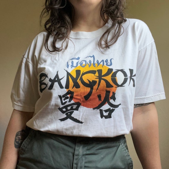 1980s Bangkok Thailand Travel Souvenir t-shirt - image 1