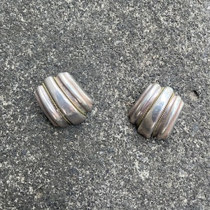 Vintage Sterling Silver Made in Mexico statement earrings