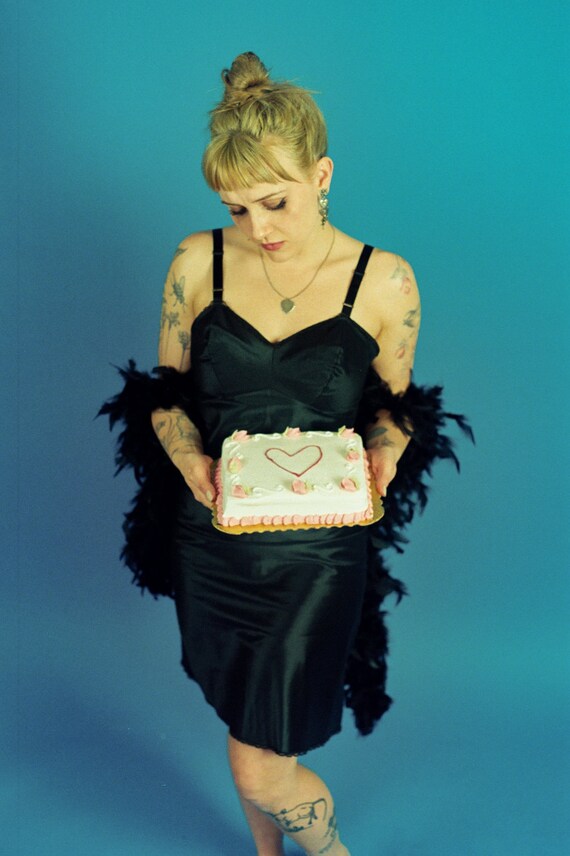 1950s Shapewear Slip with Bullet Bra